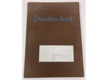RARE - 'Drunken Boat' By Samuel Beckett - Hand Numbered  169