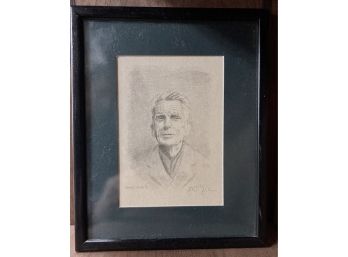 Pencil Drawing Of Samuel Beckett