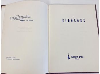 RARE & Signed  'Eidolons' For Anais Nin - Printed By Hand -Ltd Edition Of 300