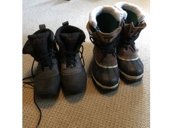 Men's Shoe Lot: Winter Boots And Sneakers