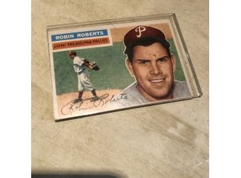 1956 Topps 180 Robin Roberts Philadelphia Phillies Baseball Card