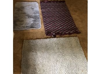 Set Of Rubber Backed Rugs