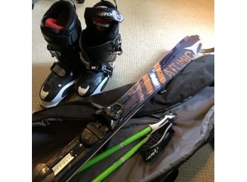 Atomic Ski Package With Boots, Poles, Skis, Bindings And Bag