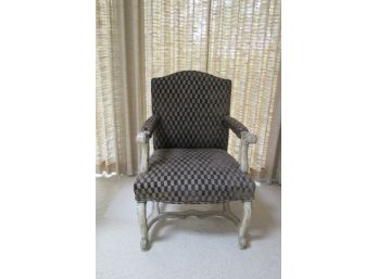 Phillip Bruce New York French Provincial Style Upholstered Arm Chair