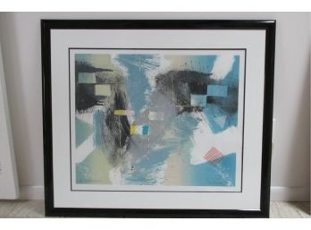 Framed Serigraph ? Print Titled Celebration # 16 Singed By A. Dimmtov ?