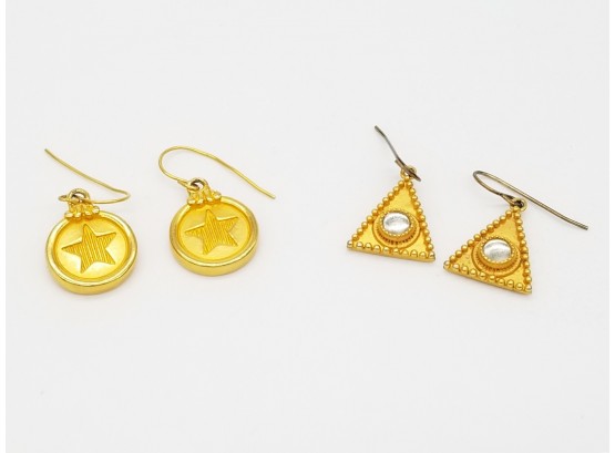 Mish New York Gold Tone Earrings
