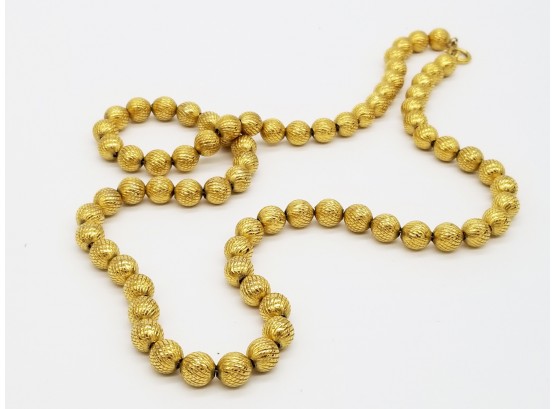 Gold Tone Necklace - Matinee Length
