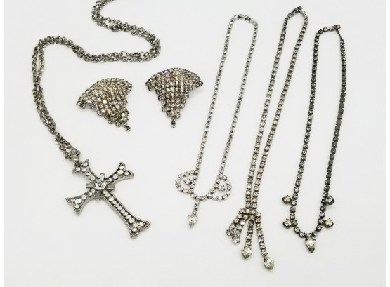 Necklaces And Clips - 'Rhinestone' Collection