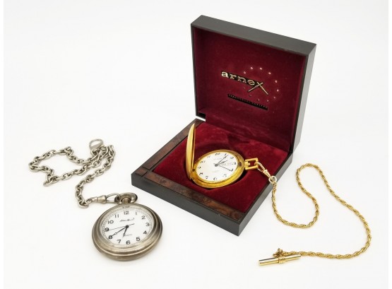 A Pairing Of Vintage Men's Pocket Watches