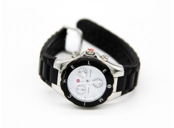 A Ladies' Stainless Steel Chronograph Watch By Michele