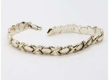 X's And O's Sterling Bracelet