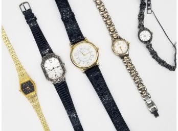 5 Assorted Watches Contemporary To Vintage