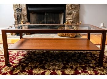 Wood And Glass  Coffee Table