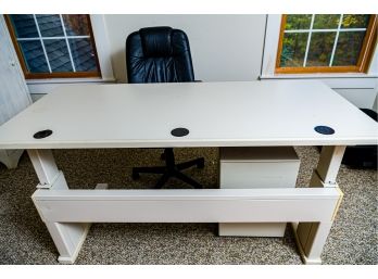Steelcase Computer Desk & Two Drawer Files