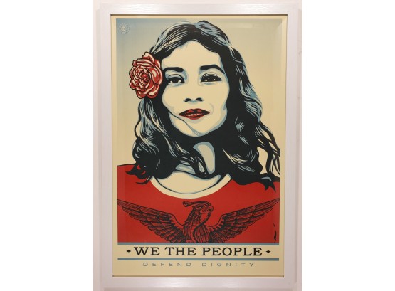 Shepard Fairey -  We The People Defend Dignity - Offset Litho