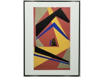 Roger Selchow (1911 - 1994) - Geometric Collage - Artist Signed - Original Work