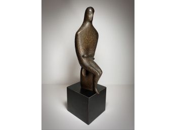 Rhys Caparn (1909 - 1997) - An Island - Bronze Statue - Signed