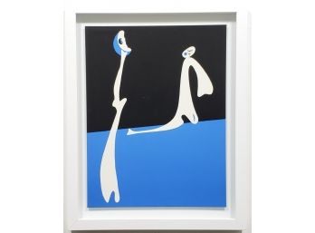 Joan Miro - Blue Pochoir “Cahiers D’art” No. 1-4 - Serigraph