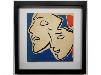 V. Komissarzhevsky - Two Masks - Lithograph - 1950