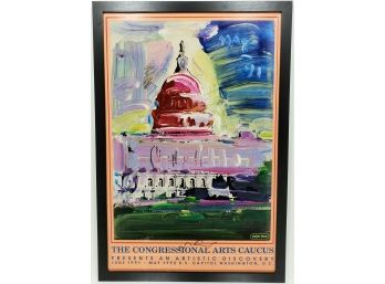 Peter Max - Capitol Building - Artist Signed - 1991