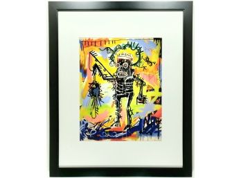 Jean Michel Basquiat - Fishing - Print On Heavy Mat Paper