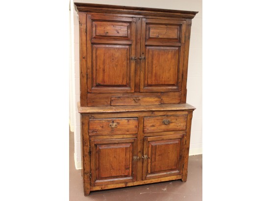 Amazing Early Antique Kitchen Hutch