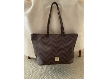 Dooney And Bourke Brown And Black Bag