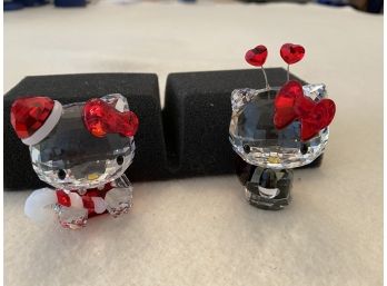 Swarovski Crystal Hello Kitty Figurines