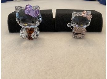 Swarovski Crystal Hello Kitty Figurines