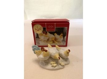 Lenox First Blessing Rooster And Chickens Figurine