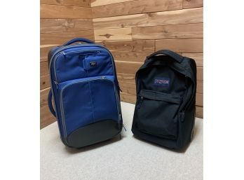 Pair Travel Suitcases