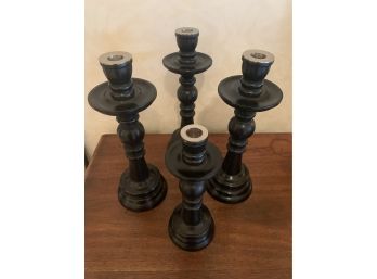 Set 4 Lillian August Candle Holders