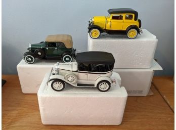 (3) 1920s Style Ford Model Cars