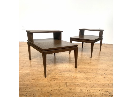 1950s  Mad Men Style Dark End Tables