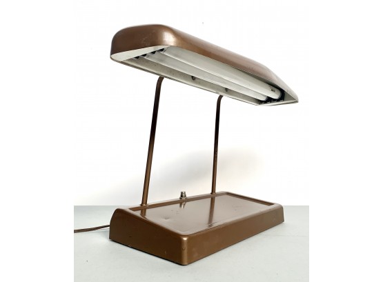 Brown Industrial Desk Lamp