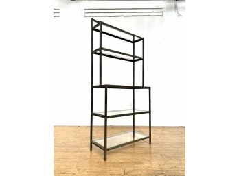 Etagere Glass And Metal - Industrial, Rustic, Boho, And Beautiful