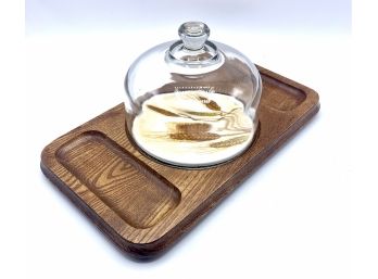 Cheese Board With Glass Dome - Harvest By Goodwood