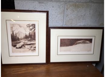 Two Fabulous Signed Prints S.M. THOMPSON - Both Signed & Numbered - Gorgeous Framing