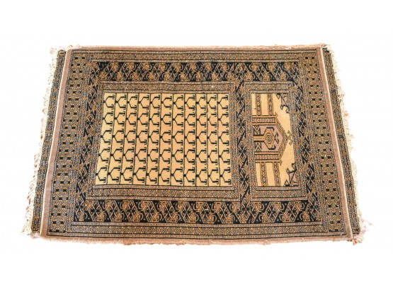 Antique Silk Persian Prayer Rug