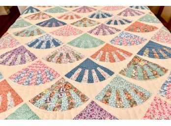Vintage Hand Made Queen Size Quilt