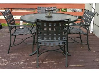 Outdoor Patio Table With Four Chairs