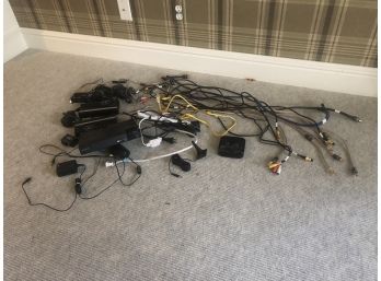 Electronics And Cord Lot (Sony Blu-ray Player, Ir Transmitter And More)