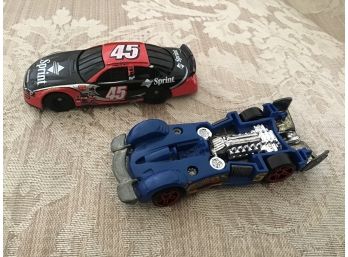 Two Toy Race Cars Including Hot Wheels Rocket - Lot #12