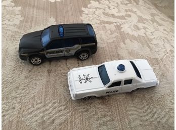 Two Toy Police Cars - Lot #3