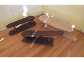 4 Vintage Tabletop Wood Ironing Boards