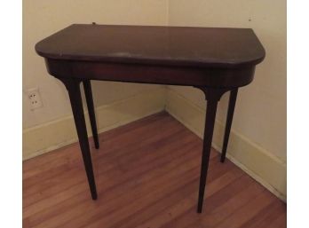 Vintage Imperial Mahogany Game Table With Detached Leaf