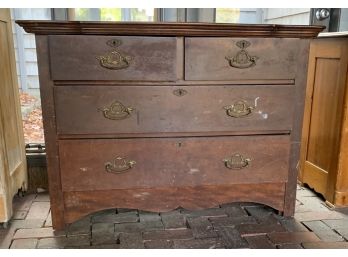 Antique Otto Furniture 4 Drawer Chest Of Drawers