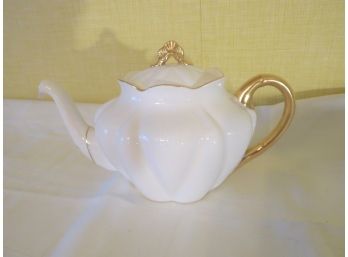 Vintage Shelley Regency Bone China Teapot With Gold Trim
