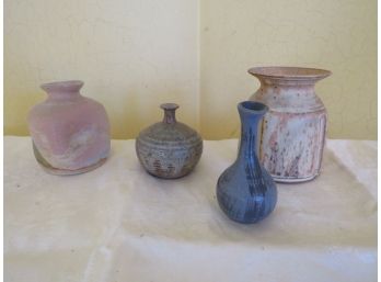 4 Piece Pottery Vase Lot