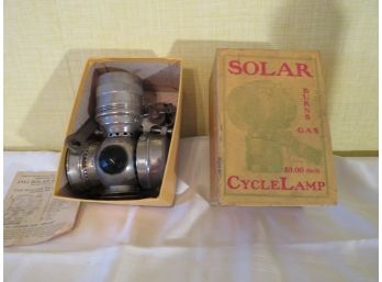 Antique Solar Cycle Lamp In Original Box